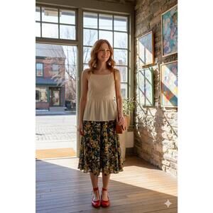 Melrose & Market - Lace Trim Textured Tank - Small (NWT)